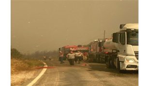 İzmir itfaiyesi tüm gücüyle sahada