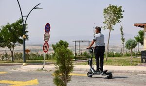Kahveci Dağı’nda Scooterli Güvenlik Görevlileri