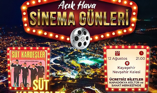 Açık Hava Sinema Günleri’nde Hafta Sonu “Süt Kardeşler” Günü