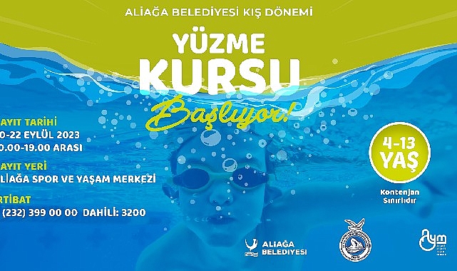 Aliağa Spor ve Yaşam Merkezi’nde Yüzme Kursları Başlıyor