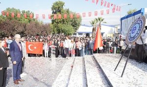 Ege Üniversitesinde “Cumhuriyetin 100 Yılı Anıtı” törenle açıldı