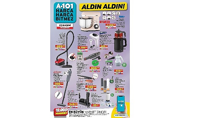 23 Kasım Günü A101’de Kaliteli ve Uygun Fiyatlı Teknolojik Ürünler Tüketicilere Sunuluyor