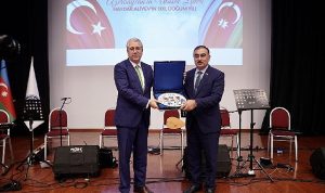 Ege’de “Türkiye Cumhuriyeti’nin 100 Yılı ve Azerbaycan’ın Ulusal Lideri Haydar Aliyev’in Doğumunun 100 Yılı” kutlandı