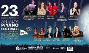 23. Uluslararası Antalya Piyano Festivali Başlıyor