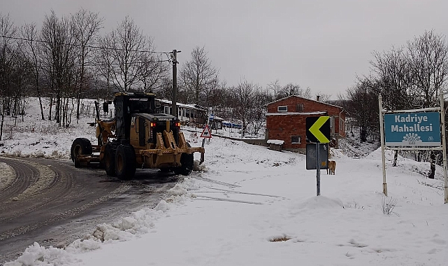 Nilüfer’de karla mücadele ekipleri seferber oldu