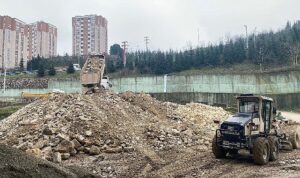 Wilcynski Caddesi’nde 24.200 m3 dolgu, 415 m taş