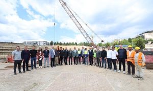 Büyükakın, KOÜ Camii ve Otopark inşaatını inceledi