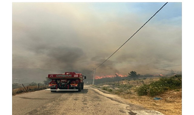 Karaburun’da yangın alarmı