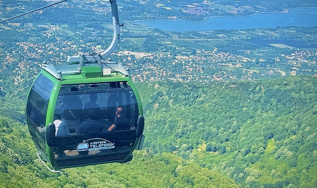Kartepe Teleferik, bayramda ilgi odağı oldu