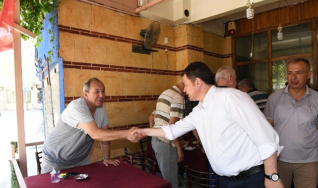 Başkan Aydın’dan vatandaşlara serinletici ikram