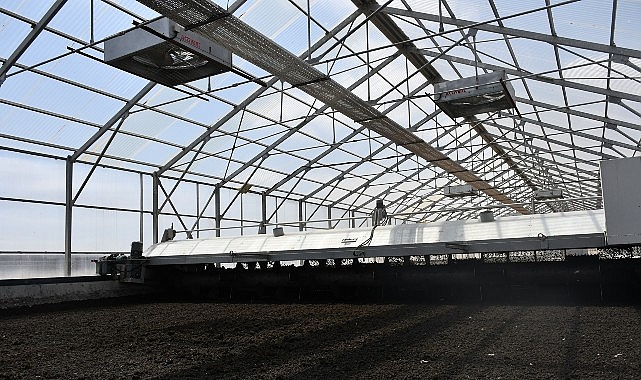 Solar Çamur Kurutma Tesisi’nde 15 ton çamur kurutuluyor