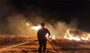 İzmir İtfaiyesi Buca’da başlayıp Gaziemir’e ulaşan yangına karşı siper oldu