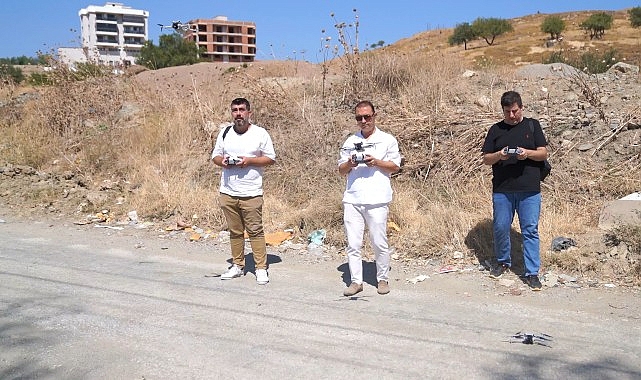 Seferihisar Belediyesi’nden drone destekli kaçak hafriyat denetimi