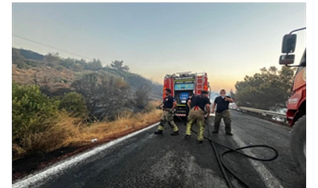 Urla yangını kontrol altına alındı