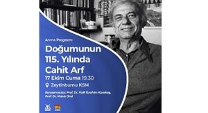 Doğumunun 115. Yılında Cahit Arf Anma Programı, Zeytinburnu Kültür Sanat’ta!
