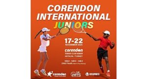 Corendon Tennis Club Kemer, kasım ayı boyunca ulusal ve uluslararası turnuvalara ev sahipliği yapıyor