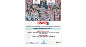 Cumhuriyet Parkı otobüs durağının yeri değiştirildi