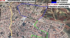 İnegöl’de Halk Otobüsü Hatlarında Düzenleme Yapıldı: Yeni Güzergâhlar 30 Kasım’da Başlıyor